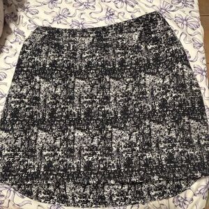 Banana Republic Black and White Mini Skirt